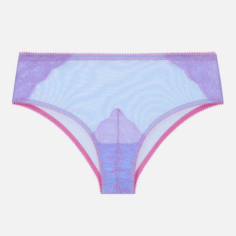 Dora Larsen Eira Lace And Tulle High Waist Knicker image number 3